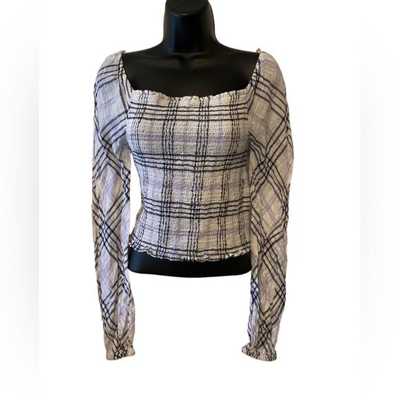 INC International Concepts fitted plaid crop top NWOT juniors size S. - Picture 5 of 10